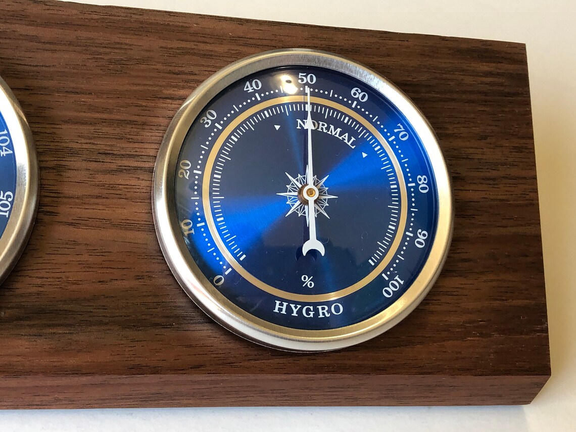 Weather Station Desktop Barometer Thermometer Hygrometer Etsy