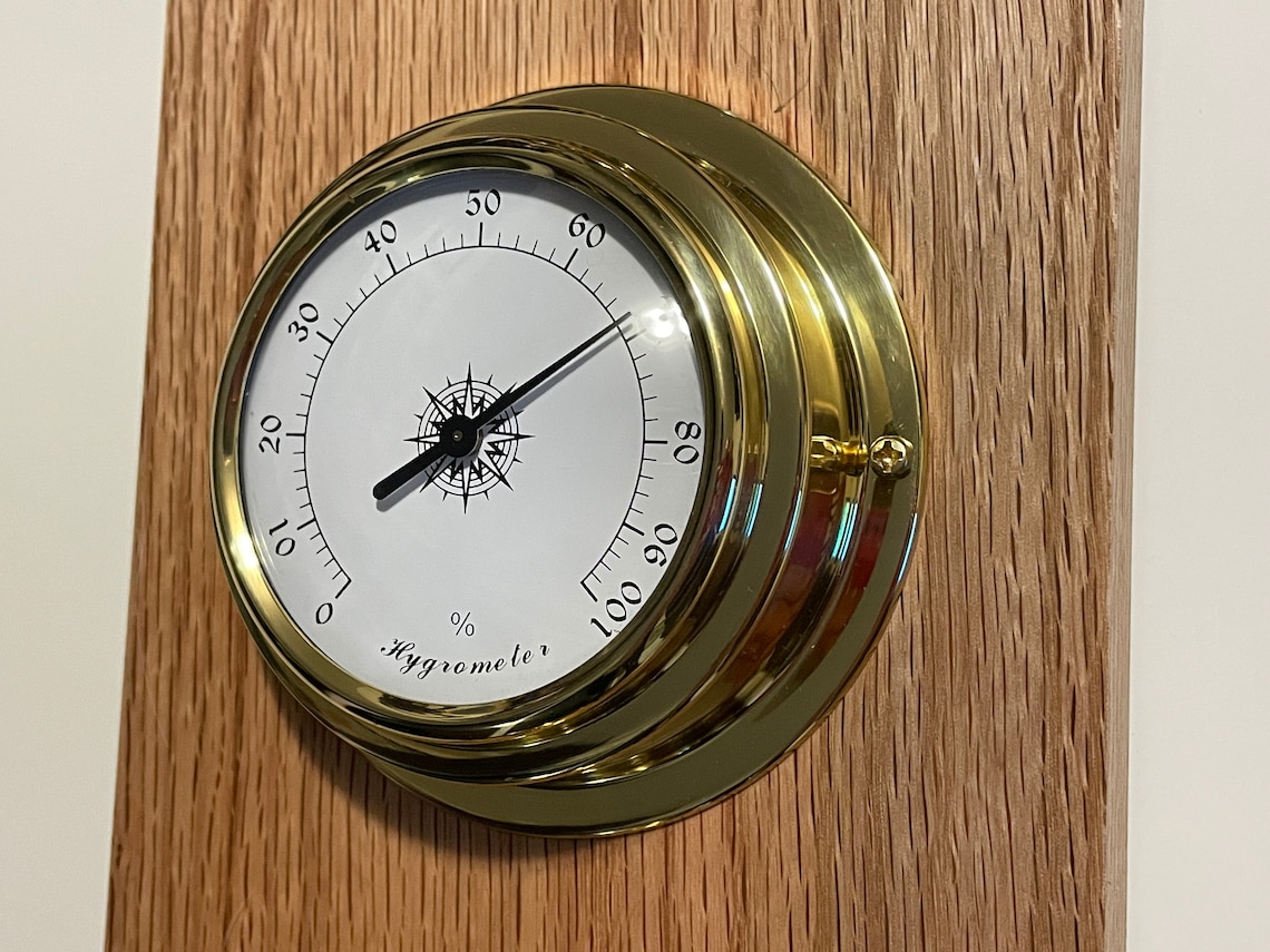Weather Station Tide Clock Barometer Hygrometer Thermometer Etsy