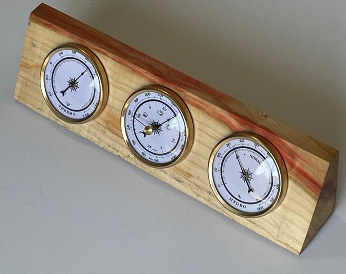 Weather Station Desktop Barometer Hygrometer Thermometer Etsy