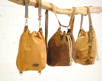 Sac en cuir, sacs originaux fille, cuir, cadeaux, original sacs à dos sac à dos, guy cadeau, cadeaux originaux, sacs différents,
