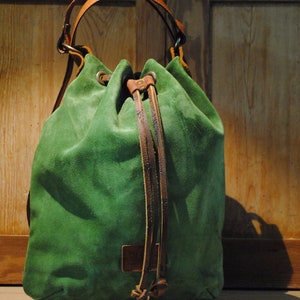 Backpack handbag leather Nature De cuir image 4