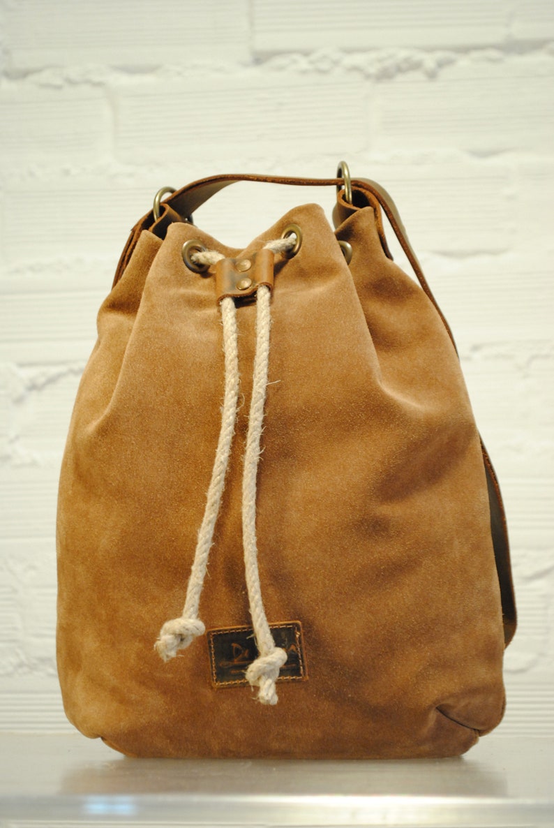 Leather bag , Leather backpack. Unisex De Cuir image 2