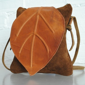 Blad middelgrote handtas, bossen collectie afbeelding 3