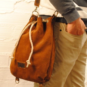 Leather bag , Leather backpack De Cuir image 2