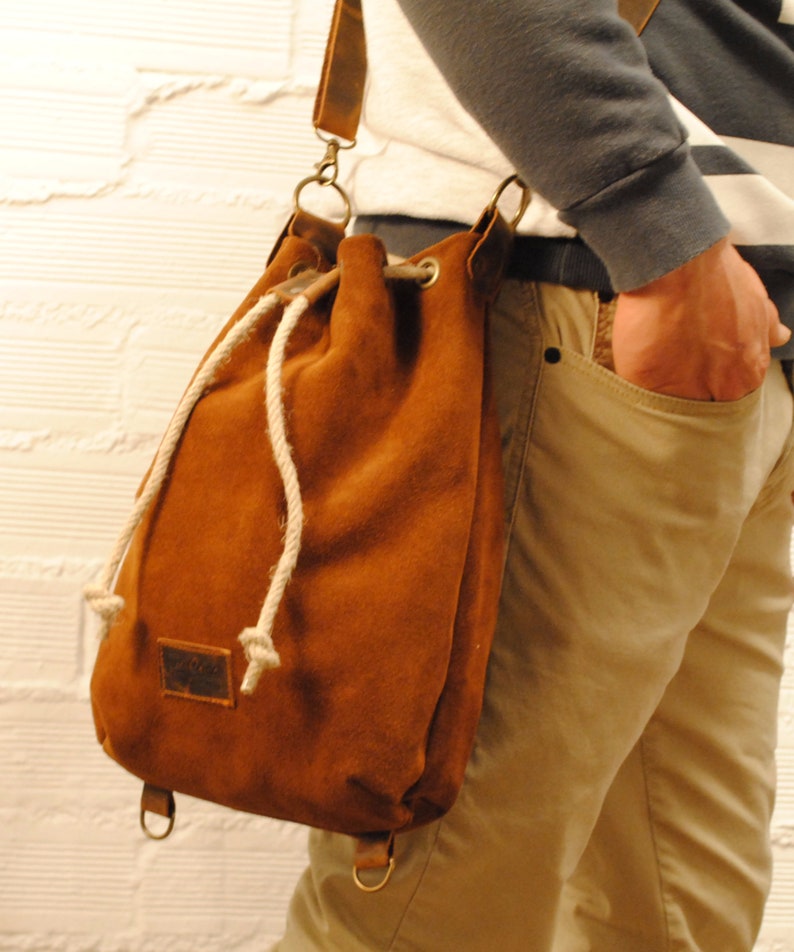 Leather bag , Leather backpack De Cuir image 2