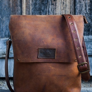 Men's leather bag , Leather Messenger, image 4