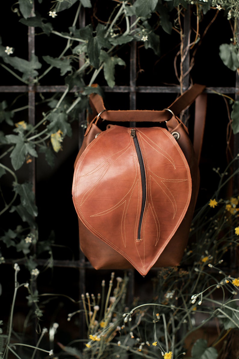 leather bag , leather backpack De Cuir image 4