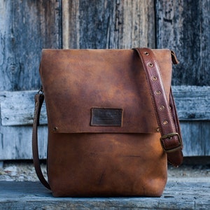 Men's leather bag , Leather Messenger, image 1