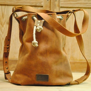 Rucksack Ledertasche indian Bild 3