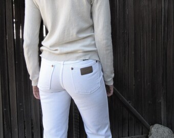 wrangler mens white jeans