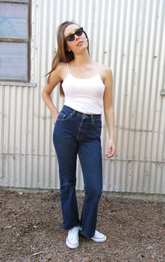 90s Flare 28, 29 Express Bleus Jeans High Waist Bo