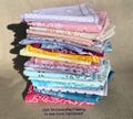 Faded Soft Cotton Pastel Paisley Festival Lightweight Cotton Bandanas 21" x 21" Sunfaded Hand Dyed Bandanas
