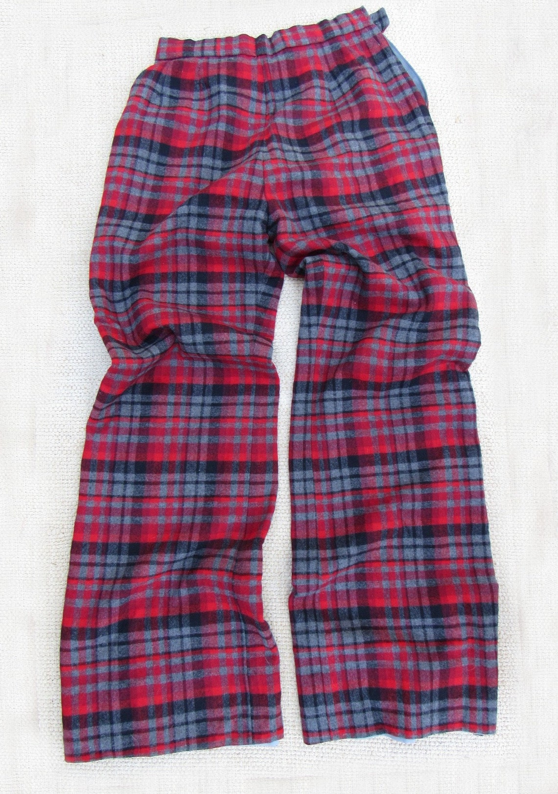 red plaid bell bottoms