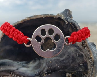 Pulsera de impresión de pata, Pulsera de impresión de pata de perro, Regalo de amante de los gatos, Pulsera de impresión de pata, Regalo de padre de mascota, Regalo de mamá de perro, Pulsera de amantes de mascotas, Mascota
