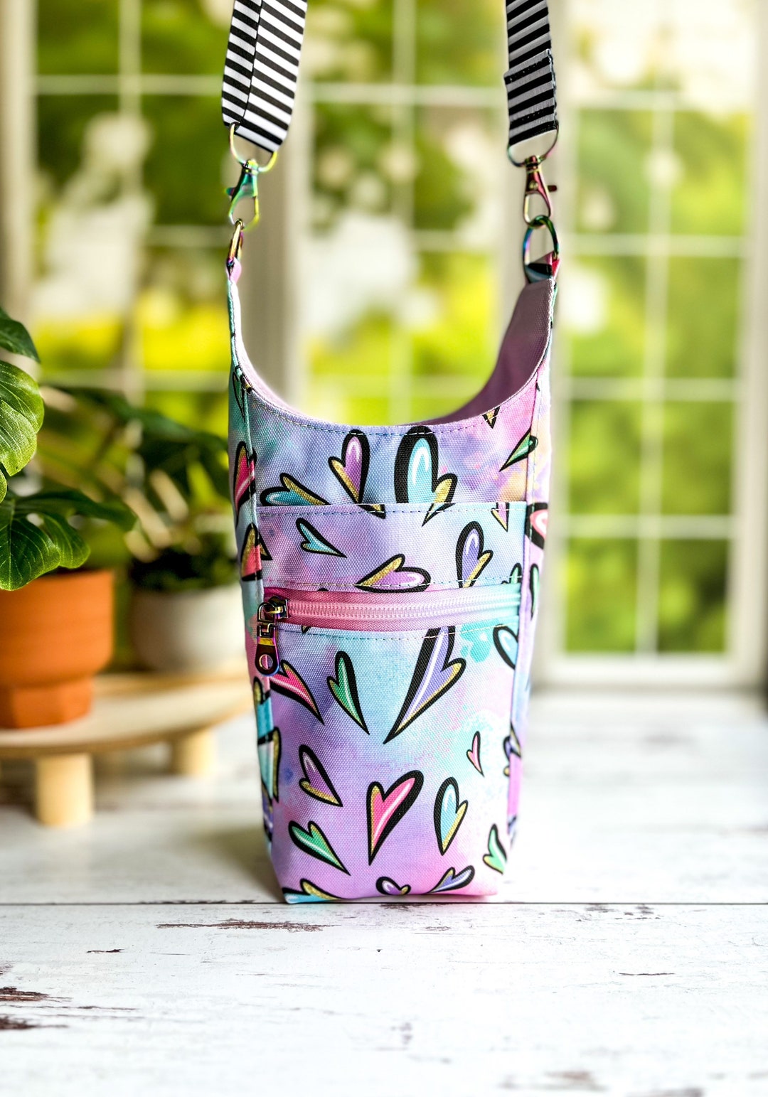 Boxed Bottom H2O 2go Water Bottle Holder, Water Bottle Bag, Gym Bag