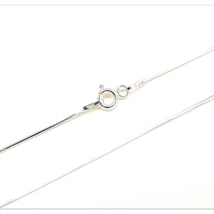 0,9 mm ormkedja, 925 silver, ormhalsband, 35 cm, 40 cm, 45 cm, 50 cm, 55 cm, 60 cm, 70 cm, 80 cm, ormhalsband i sterlingsilver, kedja i äkta silver