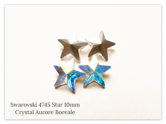 Swarovski Star 10mm 4745 Crystal Aurore Boreale Golden Shadow