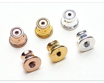 Silber Stecker vergoldete Sterlingsilber Silikon Verschlüsse für Ohrstecker Rose Gold Stopper 925 Ohrmutter Ohrring Verschluss Ohrstopper