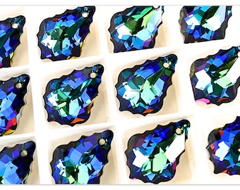 Swarovski Elements 6090 Cristal baroque méridien bleu Swarovski baroque Swarovski baroque cristal Swarovski cristal multicolore 22 mm