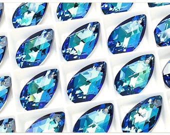 Swarovski Elements 6106 Pear-shaped Bermuda Blue 16mm crystal 22mm Swarovski Pear Swarovski Pear-shaped Swarovski crystal, Turquoise crystal