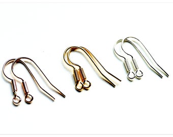 Silver ear hooks super light earring findings sterling 925 ear hooks silver earwires for Swarovski 18mm ear hooks with spring