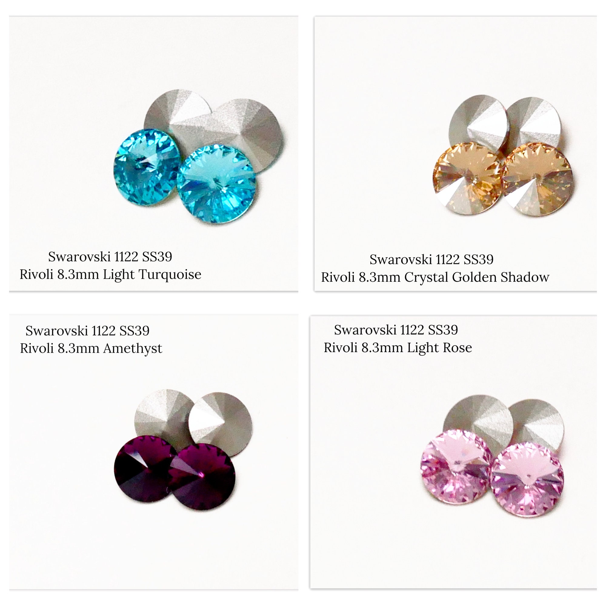 Swarovski Stones Article 4120. Size 18x13mm and 14x10. Price is for 1 Stone  -  Israel