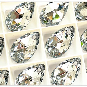 Swarovski 6106 Pear-shaped Comet Argent Light Swarovski Drop crystal silver crystal 16mm crystal CAL crystal 22mm crystal zirconium crystal