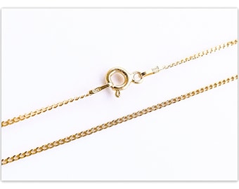 1,1 mm kinketting 24K vergulde zilveren ketting 40 cm 45 cm 50 cm 60 cm geelgoud vergulde 925 sterling zilveren ketting gouden echt zilveren ketting