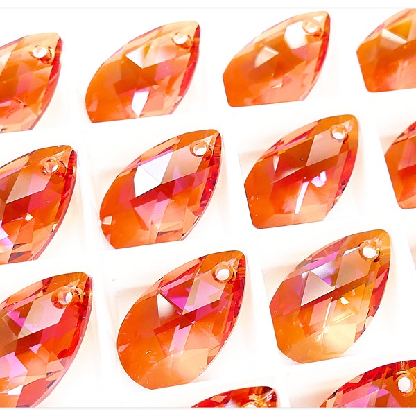 Swarovski Elements 6106 Pear-shaped Crystal Astral Pink Swarovski Pear Swarovski Drop Swarovski crystal multicolor crystal orange crystal