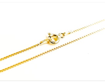 Collana Catena Maglia Argento 925 Collana Catena Maglia In Argento Sterling 925 Placcato Oro 14k - Spessore 5mm, Lunghezza 18-30 Pollici Sterlina Oro