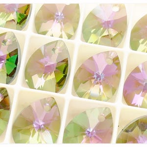 Swarovski Elements 6128 Mini Pear Paradise Shine 12mm crystal Swarovski Pear Swarovski crystal Multicolor drop rainbow crystal green drop