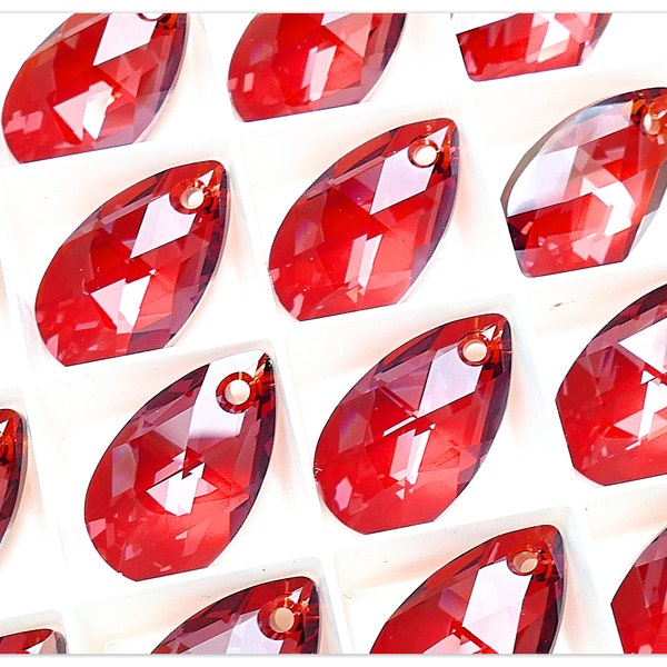 Swarovski 6106 Pear shaped Red Magma Swarovski Tropen Kristall multicolor Kristall 16mm Kristall 22mm Kristall rotes Kristall roter Stein