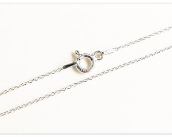 1 mm chaîne d'ancre chaîne en argent 925 chaîne de célébrité 35 cm 40 cm 45 cm 50 cm 55 cm 60 cm 70 cm collier en argent sterling chaîne en argent véritable