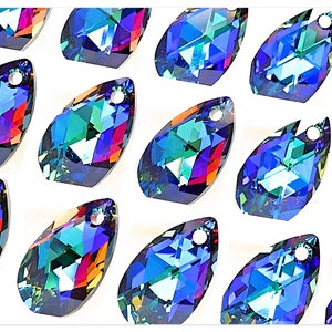 Swarovski Elements 6106 Pear-shapedCrystal Meridian Blue Swarovski Pear Swarovski Drop Swarovski crystal multicolor crystal violet crystal