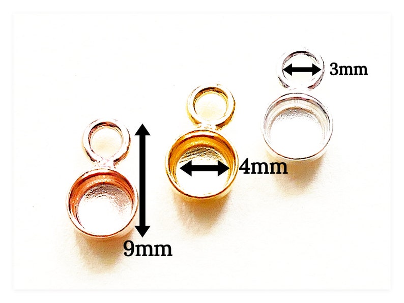 4 mm runda silvercabochonhängen, hängen i 925 sterlingsilver med mynt, äkta silvermynt, hartsinfattning, smyckeskomponenter i gjutna hartser bild 6