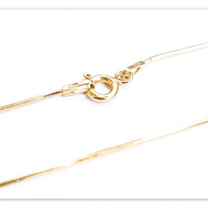 0.9mm snake 24K yellow gold plated 925 silver chain 35cm 40cm 45cm 50cm 55cm 60cm 70cm solid silver necklace 14&quot; 16&quot; 18&quot; 20&quot; 22&quot; 24&quot; 28&quot;