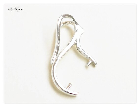 Sterling Silver Pendant Bail Small 2x5.5mm<br />10 Bail