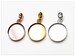 14mm Silver Round Cabochon Pendant with Loop Yellow Gold Plated 925 Sterling Silver Blanks Rose Gold Real Silver Coins Resin Setting 