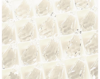 Swarovski Elements 6000 Goutte 15 mm Cristal Swarovski gouttes cristal transparent cristal blanc cristal Swarovski cristal blanc gouttes