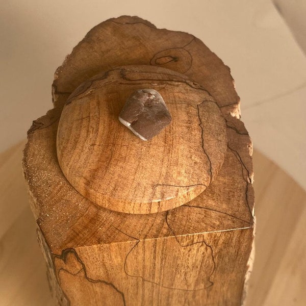 spalted esdoorn drijfhout crematie urn, urnen voor menselijke as, 11,5"x5"x4" capaciteit 80 kubieke inch.