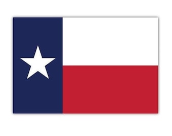 Vinyl Sticker Decal Texas Flag TX USA American Lone Star DIY Sign Custom Personalized Gift Logo Shape