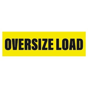 Vinyl Sticker Decal Caution Oversize Load Car Truck Vehicle DIY Sign