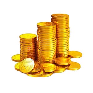 Vinyl Sticker Decal Gold Coins Money Fortune Treasure Stack DIY Sign