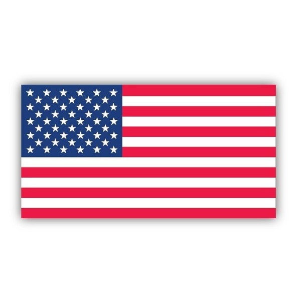 US Flag USA American Patriot Freedom America Star Stripes Banner high grade vinyl bumper sticker decal