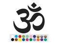 Om Hindu Zen Symbol shape sticker decal