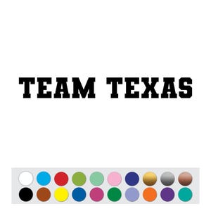 Vinyl Sticker Decal Custom Font Name Text College Lettering Sign