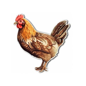Vinyl Sticker Decal Hen Chick Chicken Animal DIY Sign Custom Personalized Gift Logo Shape
