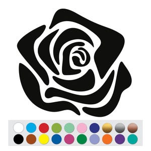 Vinyl Sticker Decal Rose Flower Plant DIY Sign