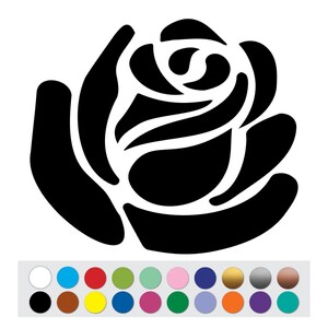 Vinyl Sticker Decal Rose Flower Plant DIY Sign