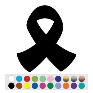 Vinyl Sticker Decal Ribbon Awareness DIY Sign